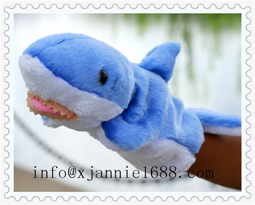 plush shark puppet