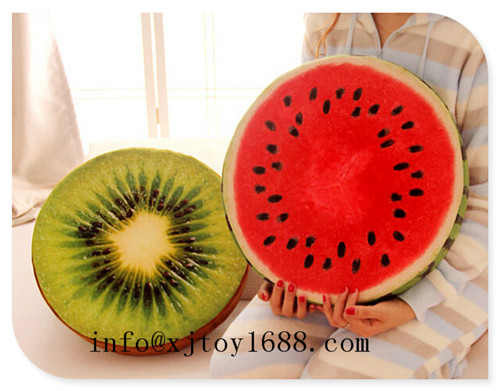 plush fruit pillow and cushion