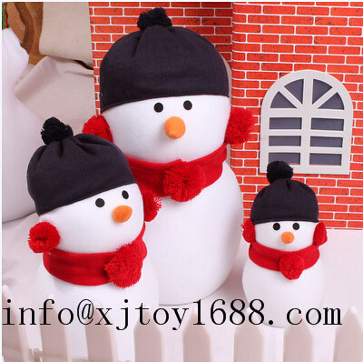 plush christmas snowman for kids