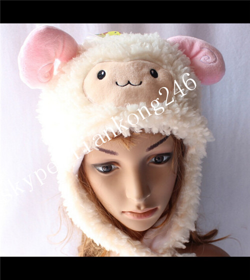 plush animal hats