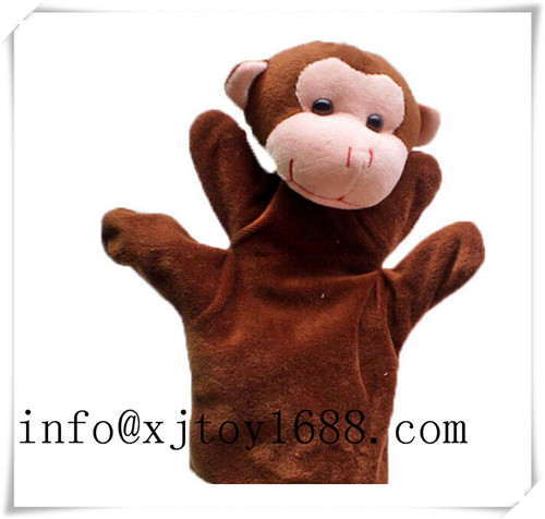 plush hand puppet and finger puppet