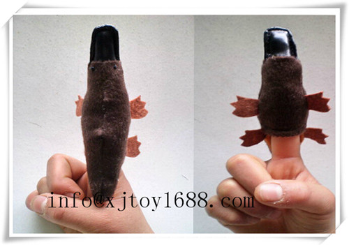 plush hand puppet and finger puppet