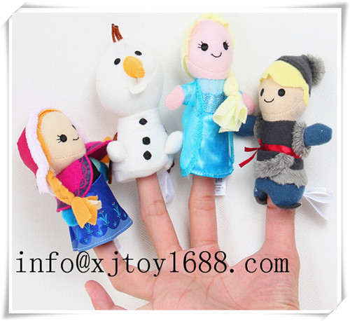 plush hand puppet and finger puppet