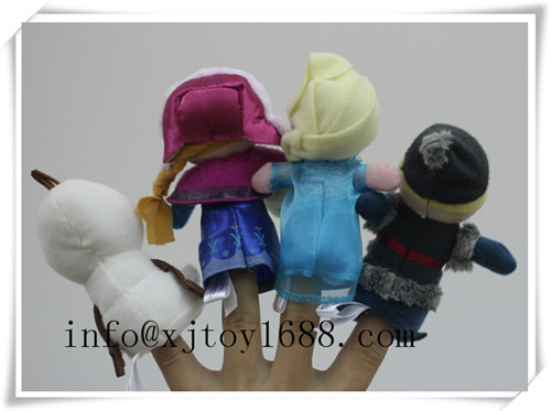 plush hand puppet and finger puppet