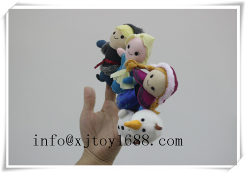 plush hand puppet and finger puppet