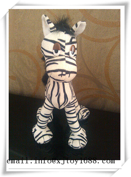 plush zebra